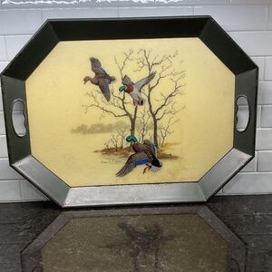 Grace B. Gilmore Design Mallards Ducks Eight-Sided Tray